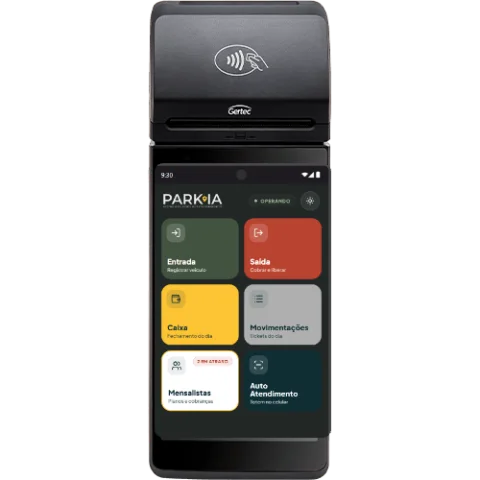 Gertec GPOS720 com app PARKIA